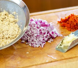 Asparagus, Tofu and Quinoa Salad with Parmesan and Walnuts