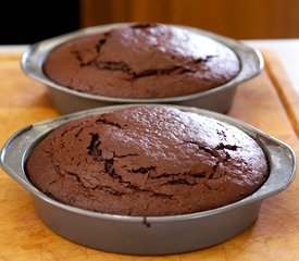 Easter Chocolate Cake with Chocolate Sour Cream Frosting