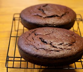 Easter Chocolate Cake with Chocolate Sour Cream Frosting