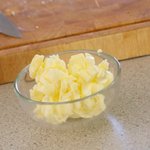 Cut the butter into small pieces