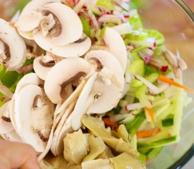 Fresh Vegetable Salad with Miso Dressing