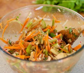 Fresh Vegetable Salad with Miso Dressing