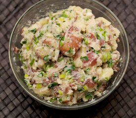 Smashed Potatoes with Parsley and Scallions