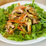 Top with freshly seasoned vegetables mixture