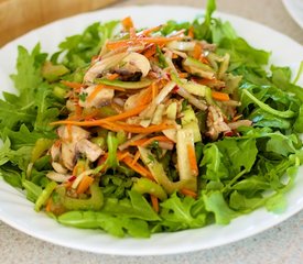 Fresh Vegetable Salad with Miso Dressing