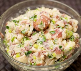 Smashed Potatoes with Parsley and Scallions