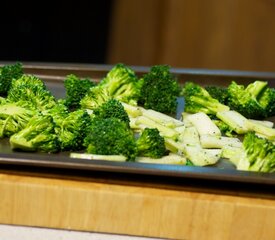 Roasted Broccoli, Garlic and Toasted Almonds with Pasta