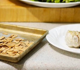 Roasted Broccoli, Garlic and Toasted Almonds with Pasta