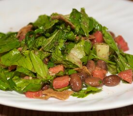 Toasted Pita and Pinto Bean Salad