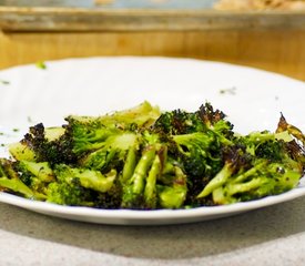 Roasted Broccoli, Garlic and Toasted Almonds with Pasta