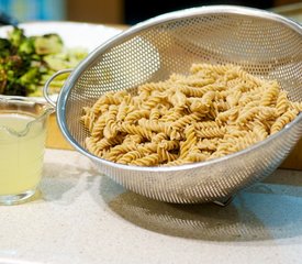 Roasted Broccoli, Garlic and Toasted Almonds with Pasta