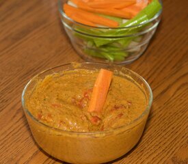 Roasted Bell Pepper and Bean Dip