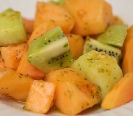 Mixed Fruit Salad with Citrus Mint Dressing