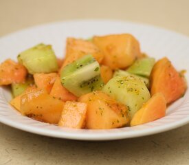 Mixed Fruit Salad with Citrus Mint Dressing