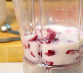 Strawberry Panna Cotta with Strawberry Compote