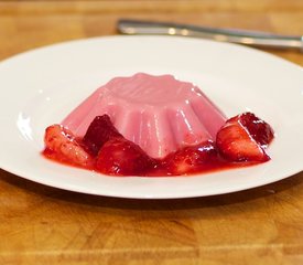 Strawberry Panna Cotta with Strawberry Compote