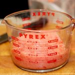 Measure out two cups of tomato and onion purée