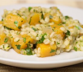 Butternut Squash and Pearl Barley Pilaf