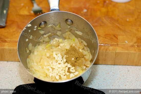 Add the garlic and the cumin