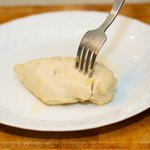 Perfectly poached chicken breast