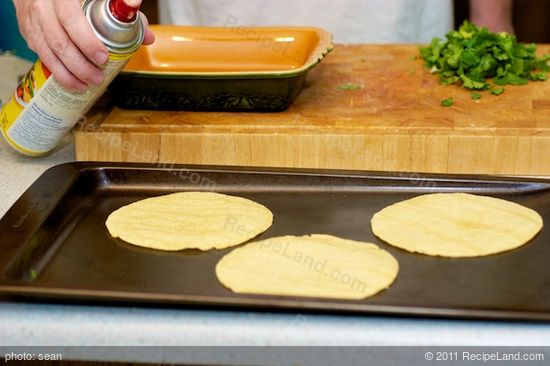 Softening the corn tortillas