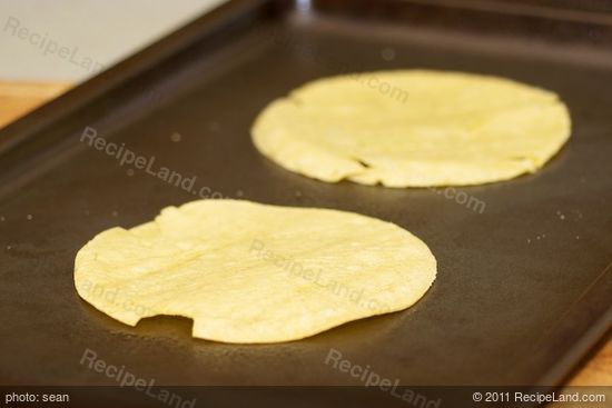 Coat tortillas with cooking spray