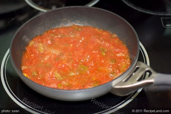 Heat salsa until bubbly