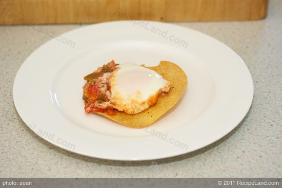 Place the perfectly poached egg