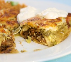 Cheesy Black Bean Enchiladas with Creamy Salsa Verde