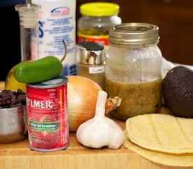 Cheesy Black Bean Enchiladas with Creamy Salsa Verde