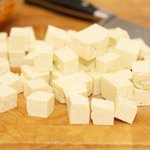 All the tofu cubes.