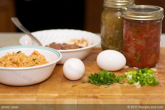Simple ingredients, and a couple of eggs