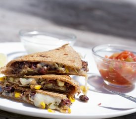 Cheesy Corn and Black Bean Quesadillas