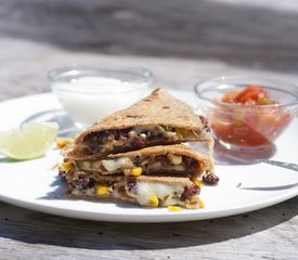 Cheesy Corn and Black Bean Quesadillas