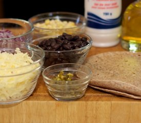 Cheesy Corn and Black Bean Quesadillas