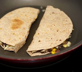 Cheesy Corn and Black Bean Quesadillas