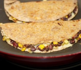 Cheesy Corn and Black Bean Quesadillas