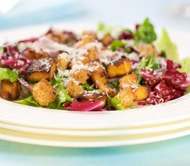 Caesar Salad with Roasted Tofu