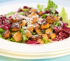 Caesar Salad with Roasted Tofu