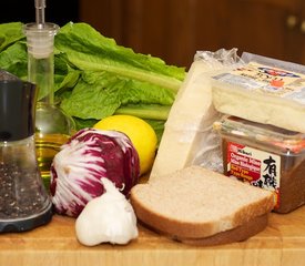 Caesar Salad with Roasted Tofu