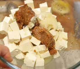 Caesar Salad with Roasted Tofu