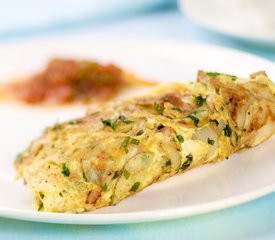 Potato Ham and Herb Omelette