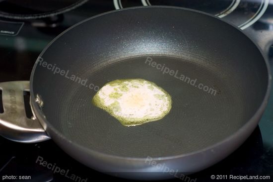 Heat the butter and oil in the skillet