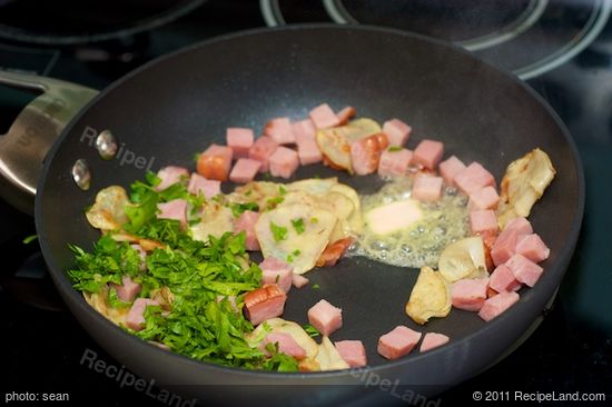 And the parsley and the remaining butter