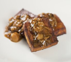 Roasted Tofu With Oyster Mushroom Gravy