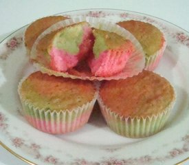 Homemade Two Tone Cupcakes