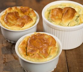 Broccoli Goat Cheese Soufflé