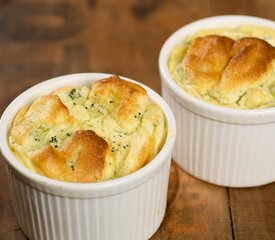 Broccoli Goat Cheese Soufflé