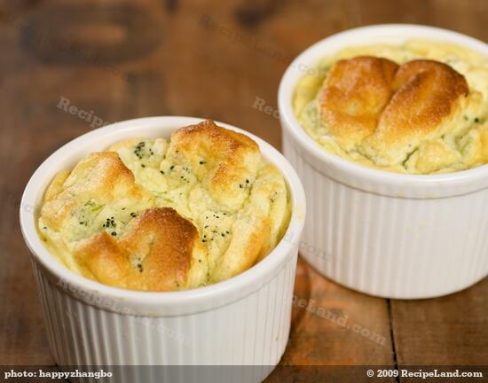 Broccoli Goat Cheese Soufflé Recipe