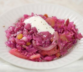 Baked Red Cabbage with Apples